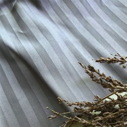 Страйп-сатин мерсеризованный дымчато-серый - фото 11646