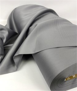 Сатин дымчато-серый мерсеризованный (отрез 4,80м) V-42-09