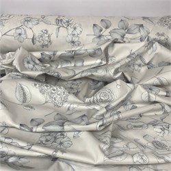 Мако-сатин с принтом -  6008В (отрез 2,85м) 5380