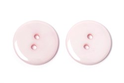 Пуговицы пластик на два прокола 15 мм светло-розовые - фото 8872