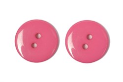 Пуговицы пластик на два прокола 15 мм ярко-розовые - фото 9005