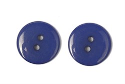 Пуговицы пластик на два прокола 15 мм синие - фото 9011