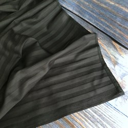 Страйп-сатин мерсеризованный черный - фото 9262