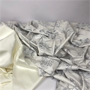 Мако-сатин с принтом -  6008В SPR-6008B