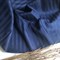 Страйп-сатин мерсеризованный темно-синий (отрез 1.8 м) - фото 15429