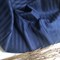 Страйп-сатин мерсеризованный темно-синий (отрез 4.25 м) - фото 16732