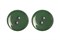 Пуговицы пластик на два прокола 15 мм темно-зеленые - фото 9013
